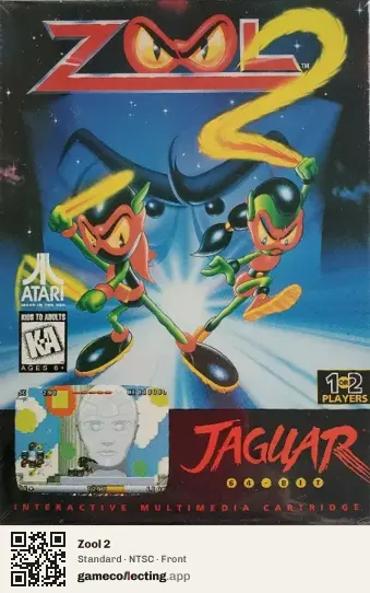 Zool 2 Atari Jaguar, NTSC box front