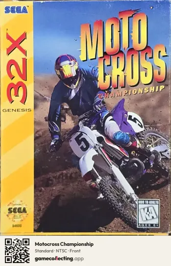 Motocross Championship Sega 32X, NTSC box front