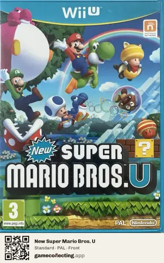 New Super Mario Bros. U Nintendo Wii U, PAL box front