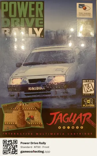 Power Drive Rally Atari Jaguar, NTSC box front