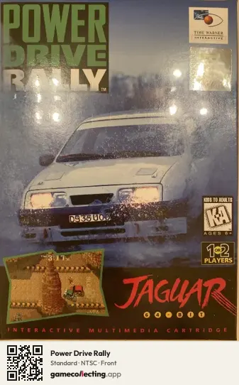 Power Drive Rally Atari Jaguar, NTSC box front