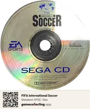 FIFA International Soccer Sega Mega-CD / Sega CD, NTSC disc