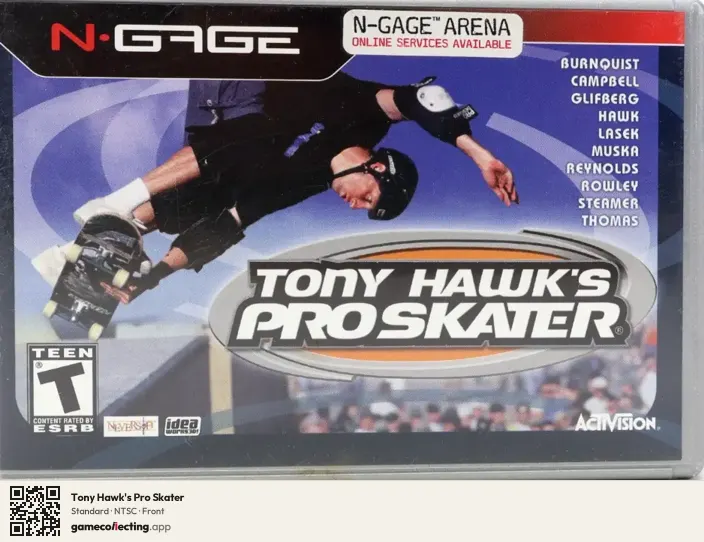 Tony Hawk's Pro Skater Nokia N-Gage, NTSC box front