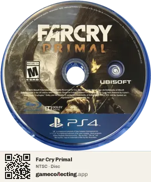 Far Cry Primal PlayStation 4, NTSC disc