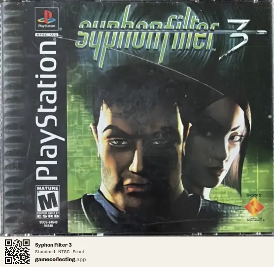 Syphon Filter 3 PlayStation, NTSC box front
