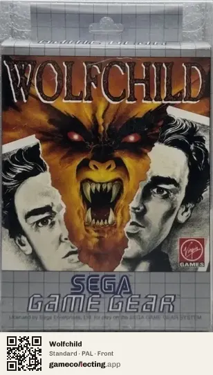 Wolfchild Sega Game Gear, PAL box front