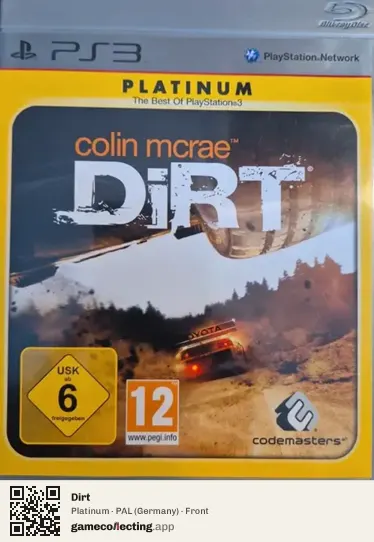 Dirt PlayStation 3, Germany box front