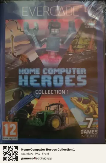 Home Computer Heroes Collection 1 Evercade, PAL box front