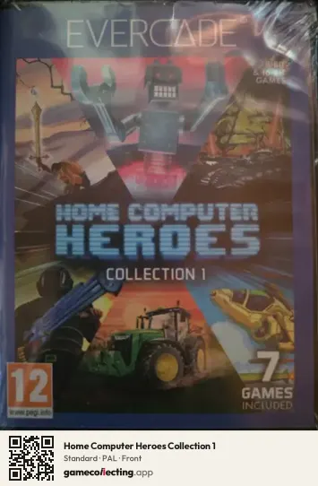 Home Computer Heroes Collection 1 Evercade, PAL box front