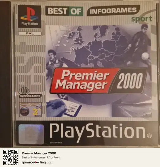 Premier Manager 2000 PlayStation, PAL box front