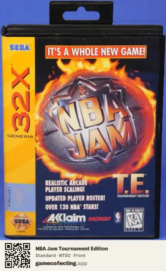 NBA Jam Tournament Edition Sega 32X, NTSC box front