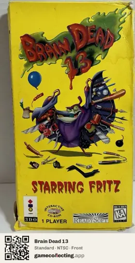 Brain Dead 13 3DO Interactive Multiplayer, NTSC box front
