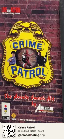 Crime Patrol 3DO Interactive Multiplayer, NTSC box front
