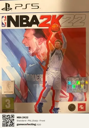 NBA 2K22 PlayStation 5, Italy box front