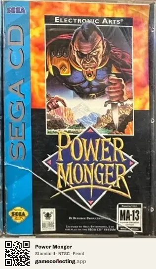 Power Monger Sega Mega-CD / Sega CD, NTSC box front