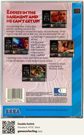 Double Switch Sega Mega-CD / Sega CD, NTSC box back