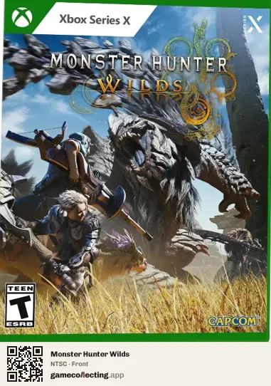 Monster Hunter Wilds Xbox Series X, NTSC box front
