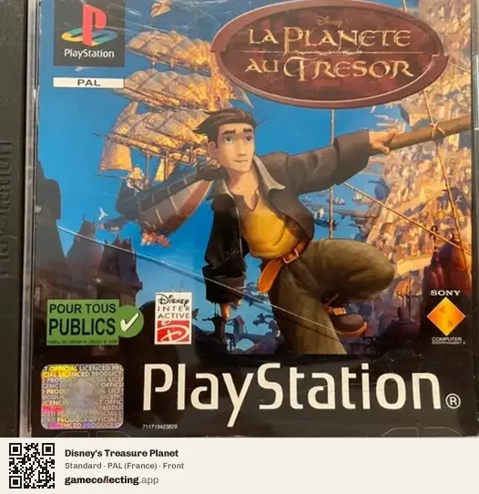 Disney's Treasure Planet PlayStation, France box front