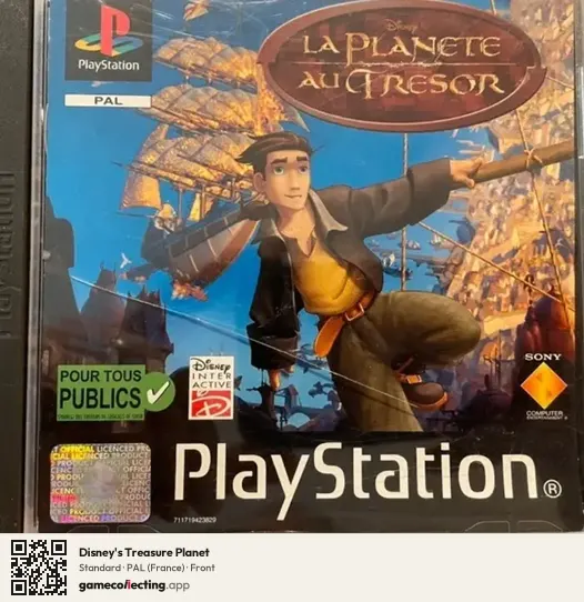 Disney's Treasure Planet PlayStation, France box front