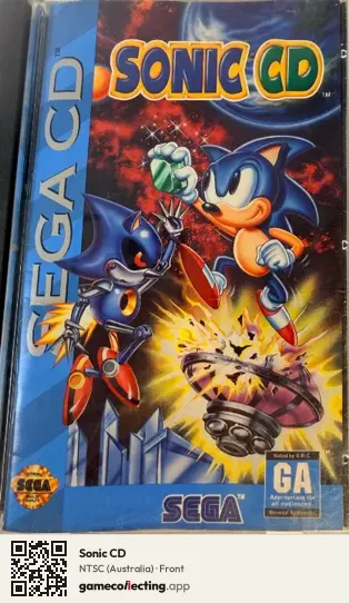 Sonic CD Sega Mega-CD / Sega CD, Australia box front