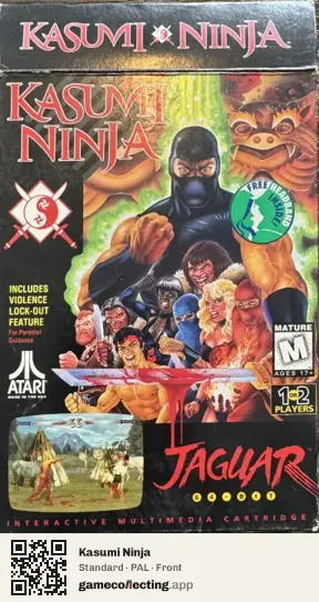 Kasumi Ninja Atari Jaguar, PAL box front