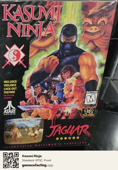 Kasumi Ninja Atari Jaguar, NTSC box front