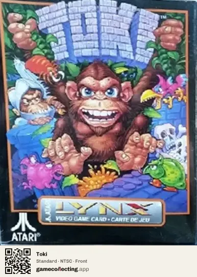 Toki Atari Lynx, NTSC box front