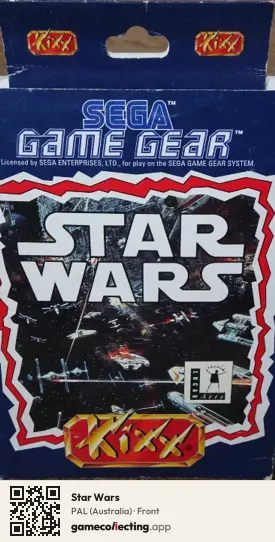 Star Wars Sega Game Gear, Australia box front