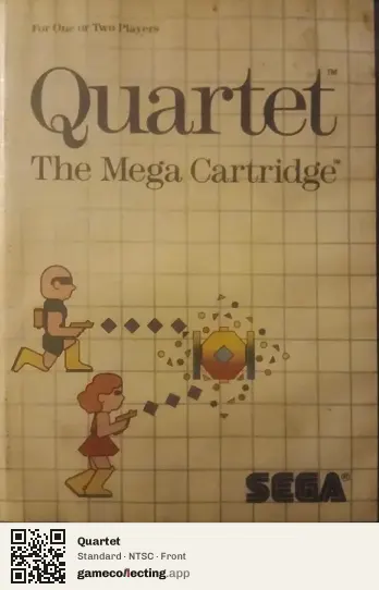 Quartet Sega Master System, NTSC box front