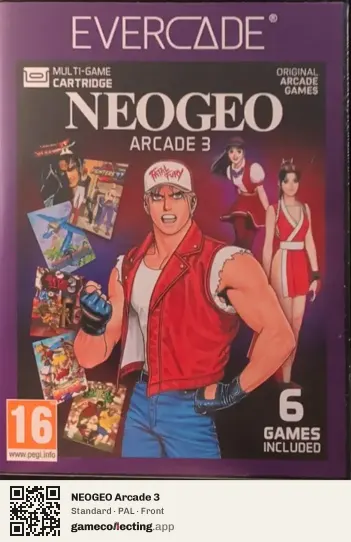 NEOGEO Arcade 3 Evercade, PAL box front