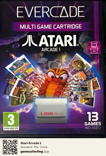 Atari Arcade 1 Evercade, PAL box front