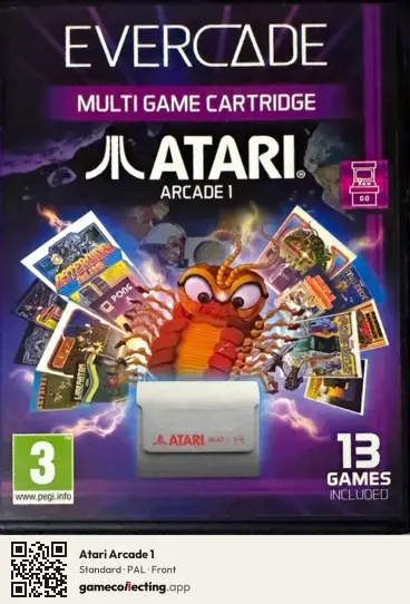 Atari Arcade 1 Evercade, PAL box front