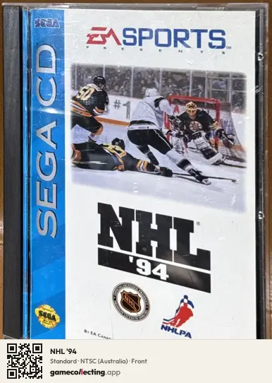 NHL '94 Sega Mega-CD / Sega CD, Australia box front