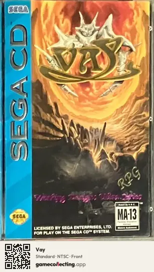 Vay Sega Mega-CD / Sega CD, NTSC box front