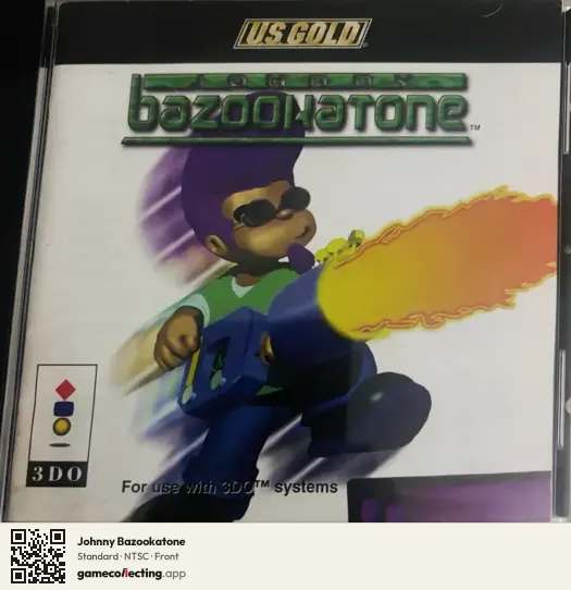 Johnny Bazookatone 3DO Interactive Multiplayer, NTSC box front