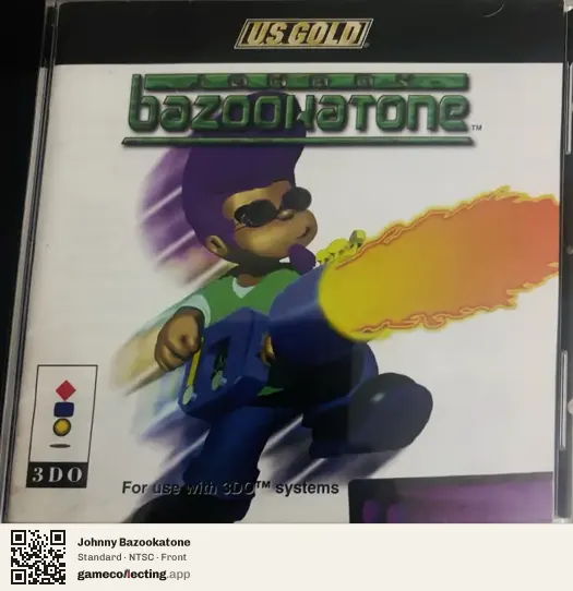 Johnny Bazookatone 3DO Interactive Multiplayer, NTSC box front