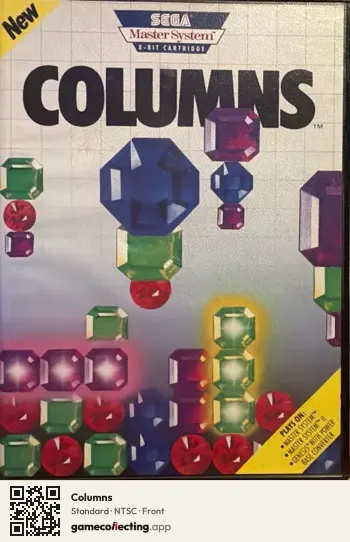 Columns Sega Master System, NTSC box front