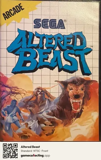 Altered Beast Sega Master System, NTSC box front