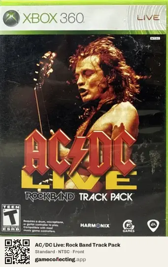 AC/DC Live: Rock Band Track Pack Xbox 360, NTSC box front