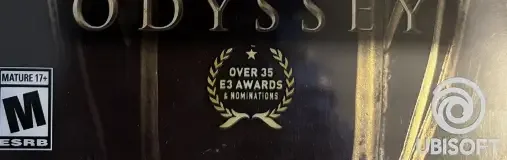 Assassin's Creed Odyssey, the ESRB box on its front