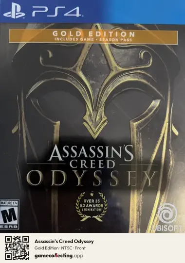 Assassin's Creed Odyssey PlayStation 4, NTSC box front
