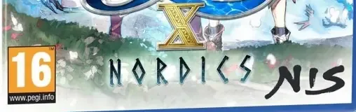 Ys X: Nordics, the PEGI square on its front