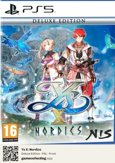Ys X: Nordics PlayStation 5, PAL box front