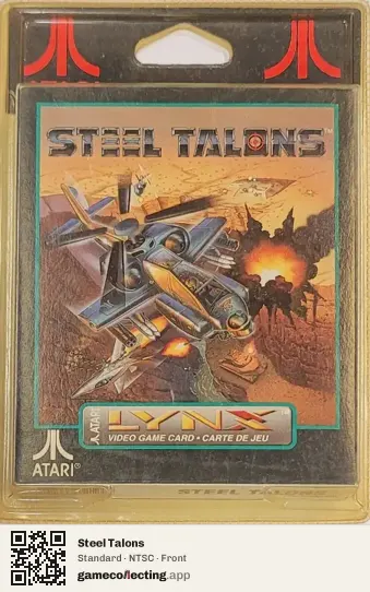 Steel Talons Atari Lynx, NTSC box front