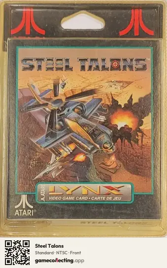 Steel Talons Atari Lynx, NTSC box front