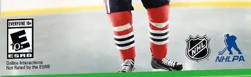 NHL 16, the ESRB box on its front