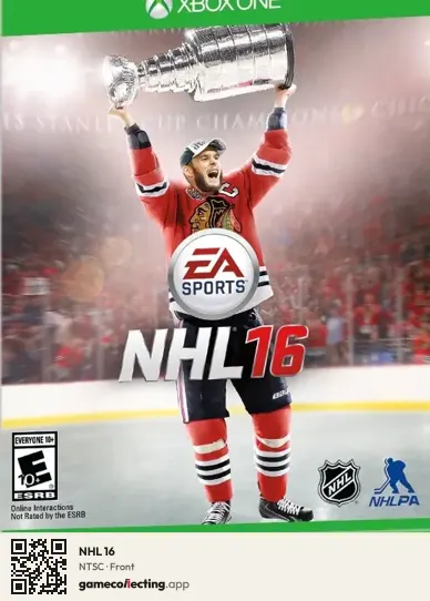 NHL 16 Xbox One, NTSC box front