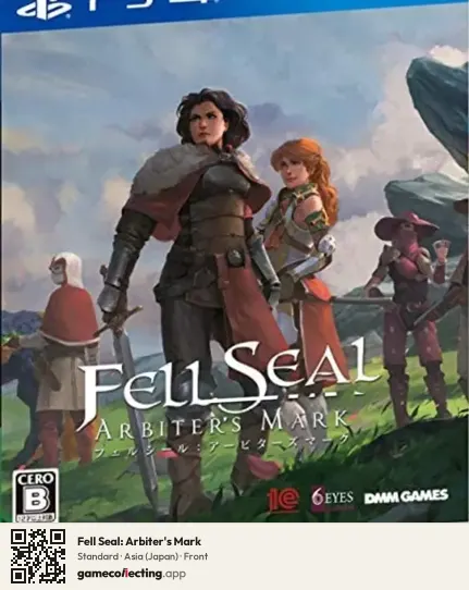 Fell Seal: Arbiter's Mark PlayStation 4, Asia box front