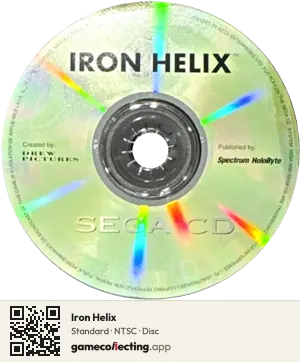 Iron Helix Sega Mega-CD / Sega CD, NTSC disc