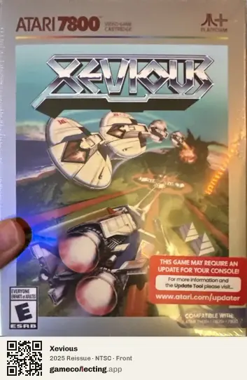 Xevious Atari 7800, NTSC box front